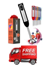 Peach Street Mango Collection 500w Immersion Blender Black New/Open Box 