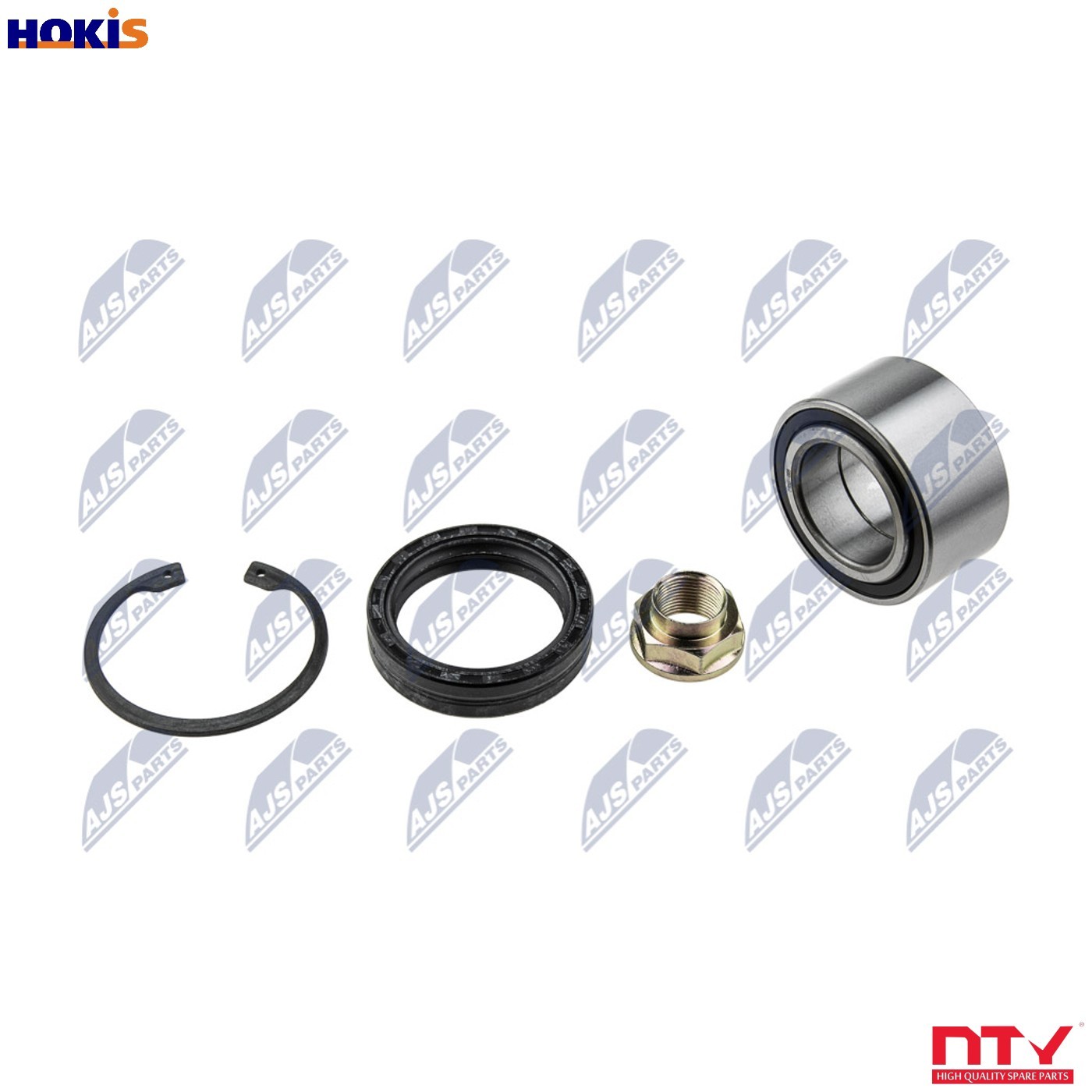 Wheel bearing Front Axle Left KLP-SB-005 NTY for SUBARU LEGACY   LEGACY   Estate - Image 9