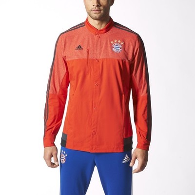 Adidas BAYERN MUNICH ANTHEM Track Top Soccer Sweat Shirt Jacket Size Medium