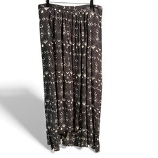 Free People Charcoal Gray & Ivory Sleeveless High Low Dress- Size Medium