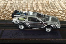 BACK TO THE FUTURE Time Machine Silver Screen HO slot car delorean AW