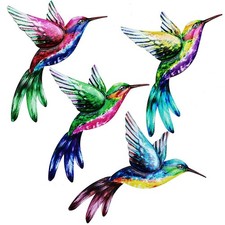 1pc Métal Oiseau Décoration Murale Sculpture Extérieur Ornement for Jardin Home