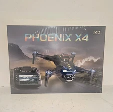 DRONE PHOENIX X4 Camara-Built In Screen Remote. GPS Return to Sea- Sealed Box