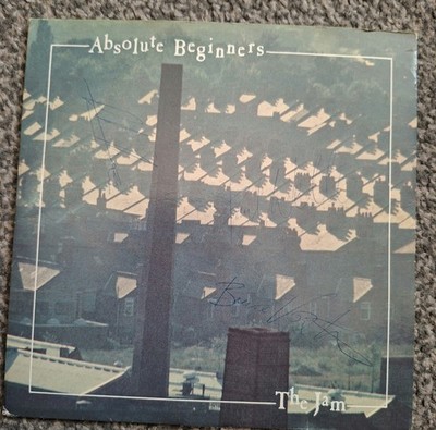 The Jam Absolute Beginners 7'' Pic Sleeve komplett signiert