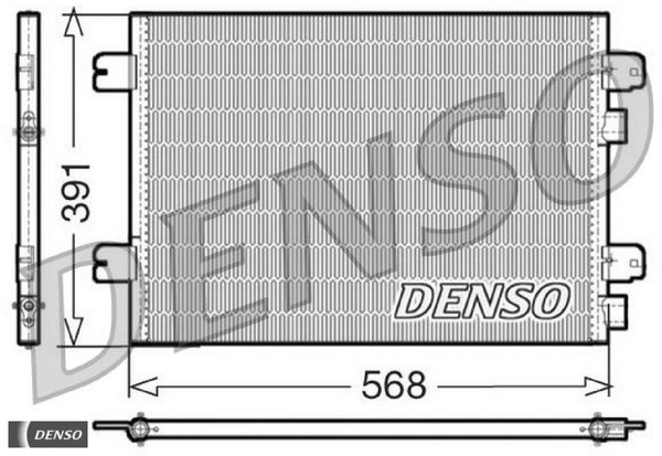 Denso DCN23011 Kondensator FüR Klimaanlage Kondensator Klimaanlage-image