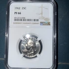 1962 Washington Silver Quarter 25C - NGC PF66 USA Silver Proof Coin .900