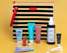 SEPHORA Beach Mode Beauty Bag 9 Piece Gift Set Worth £100