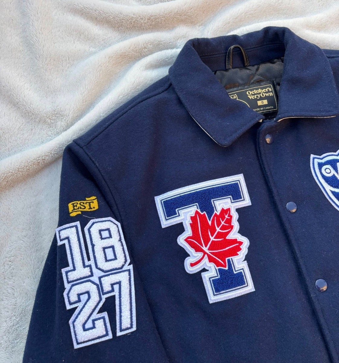 OVO x University of Toronto Navy Varsity Jacket - S / M / XL - New 