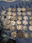 Silver Coins. Mercury Dimes Total.15,  11 ROOSEVELT Plus Others Total 31 Coins I
