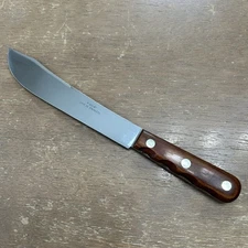 VTG Case XX P-231 8” Butcher Knife Kitchen Chef Knife Full Tang Wood Handle VGC