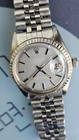 Vintage Rolex Datejust 1603 Gray Pie-Pan Dial Men's Automatic Watch 1973