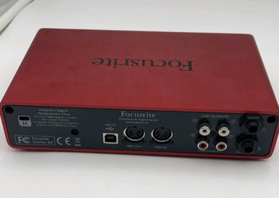 Focusrite SCARLETT 2I4 1st GEN USB 24 Bit Audio Interface With charging cable