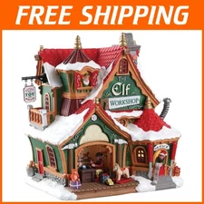 Christmas Elf Workshop Figurine