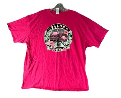 Orlando Florida Pink Graphic Tee Tshirt 2Xl Graphic