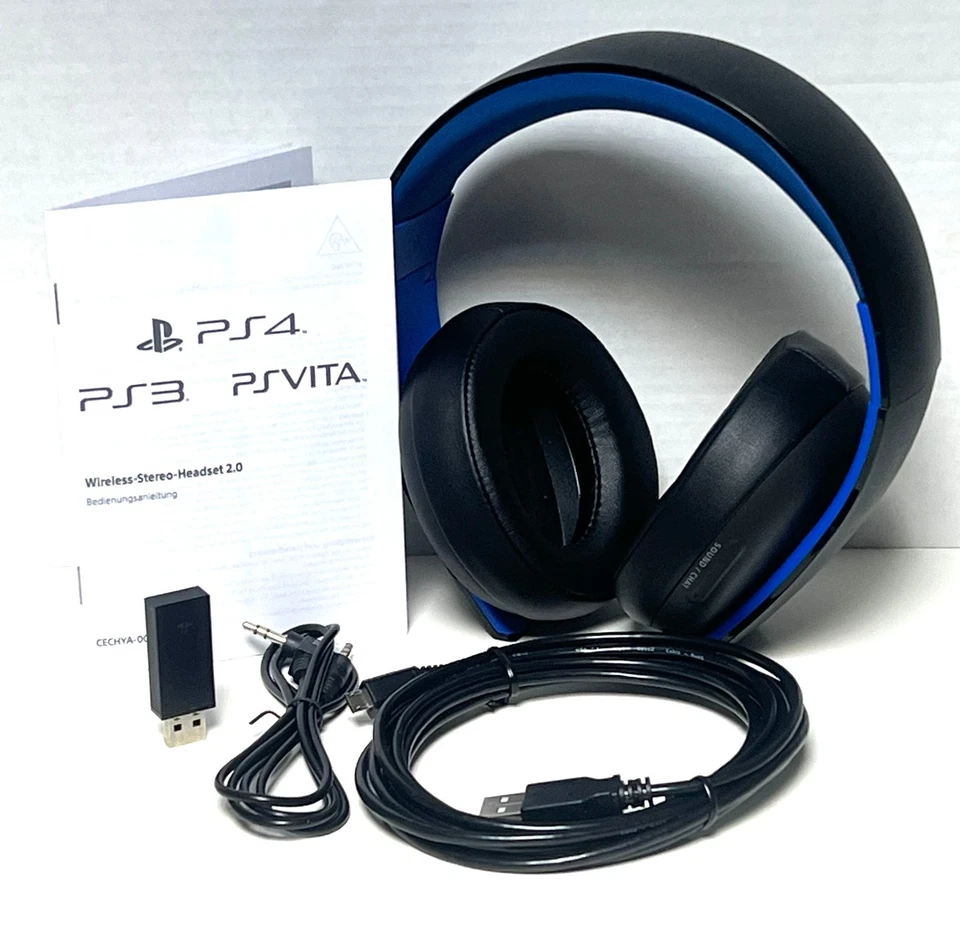 Sony PlayStation Wireless Stereo Headset 2.0 CECHYA-0083 PS4... OHNE OVP wie NEU - Bild 2 von 4