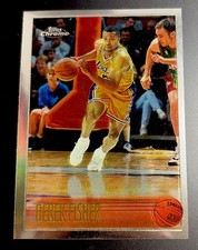 Derek Fisher 1996-97 Topps Chrome #206 Los Angeles Lakers Rookie Card RC. rookie card picture