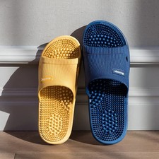 Men Foot Massage Slippers Women Casual Soft Slides Bath Non-Slip Feet Relief Sli