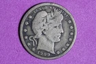 Estate Find 1909 S Barber Quarter Dollar #K59510