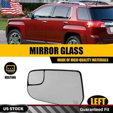 Rear View Mirror Glass Heated For 2010-2017 Chevy Equinox GMC Terrain Left Side