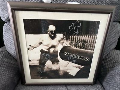 Van Halen  III Signed Promo Flat Original Framed Photograph 11 x 14 Autographed