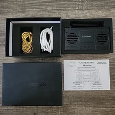 BUMPBOXX Black Bluetooth Wireless Speaker Microboom W/Charger & Chain