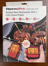 ThermoPro TP827BW 500FT Long Range Wireless 4 Probes - NEW FREE SHIPPING