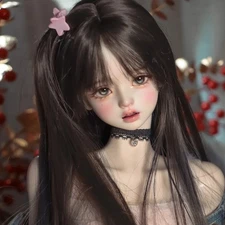 1/4 BJD Doll SD Resin Jointed Eyes Face Makeup Girl Women Handmade Gift DIY Toys