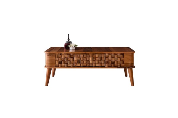 Design Couchtisch Tische Rechteckig Holz Wohnzimmer Tisch Moderne MöBel Luxus-image