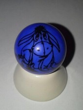 Eeyore 1" Blue Glass Logo Marble w/ Stand