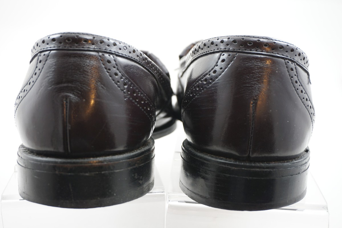 Vintage Dexter Black Leather Wingtip Kiltie Tassel Loafers Men\'s Size 9.5 WW USA Vintage Men main image 3