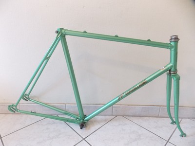 Cadre Et Fourche Vélo Course Vintage Jean Pierre Danguillaume - Acier - Taille 56-58 Cm