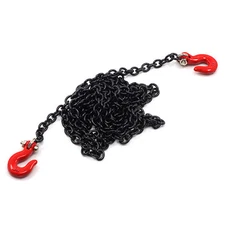 Yeah Racing 1/10 RC Rock Crawler Black 96cm Long Chain And Hook Set YA-0357BK