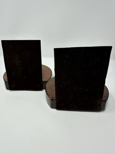 Vintage Buchstützen rustikal Kupfer auf Holz - Bild 6 von 12