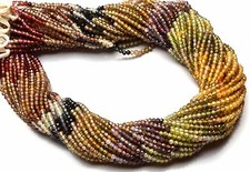 Super Quality Multicolor Spinel 2.5MM Micro Faceted Rondelle Beads Strand 13"