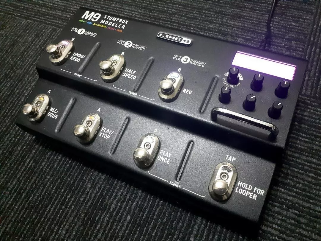 LINE6 M9 Stompbox Modeler W/adapter Guitar Effect Pedal In Work