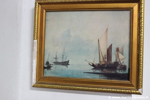 TRE LITOGRAFIE D'EPOCA CORNICE ORO CONSTABLE CANALETTO DUBBELS VINTAGE PRINTS - Picture 4 of 12