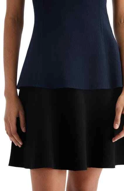 NEW Oscar de la Renta Sleeveless Ruffled Wool Crepe Cocktail Dress - sz 6 #DD356 - Изображение 2 из 4