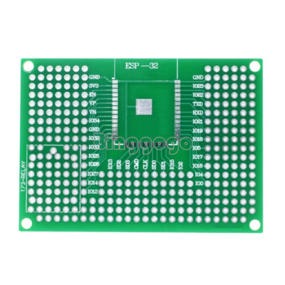 Prototype PCB Breadboard 5X7CM For ESP8266 ESP-12F ESP-12E  ESP32 ESP-32S Relay