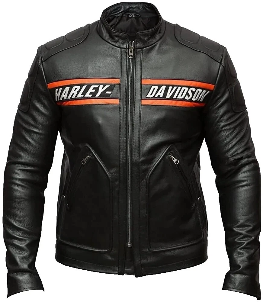Handmade Motorcycle Jacket Black Coats, Jackets & Vests for Men