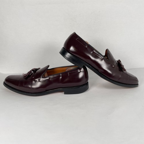 Allen Edmonds Grayson Quaste Halbschuhe Herren Größe 12 B Burgunderrot Leder Elegant Schuhe - Bild 6 von 11