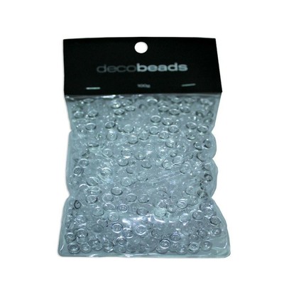 2 X 100G Packs Clear Round Beads 5Mm Diameter And 2Mm Thick Acrylic Gmb041Cl (9330028063796)