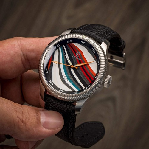 Ocean Crawler Champion Diver Fordite Type A Men's Watch - Brand New - Picture 8 of 8