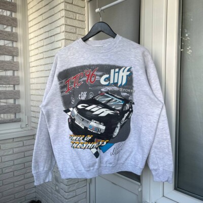 Vintage Sweatshirt Team Sport Racing Opel Calibra Cliff 1996 Grau Größe L