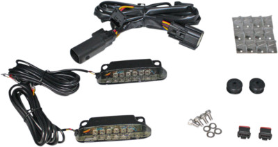 ライトレールバー CD-LR-07-S LED Saddlebag Rail Light Bars | eBay