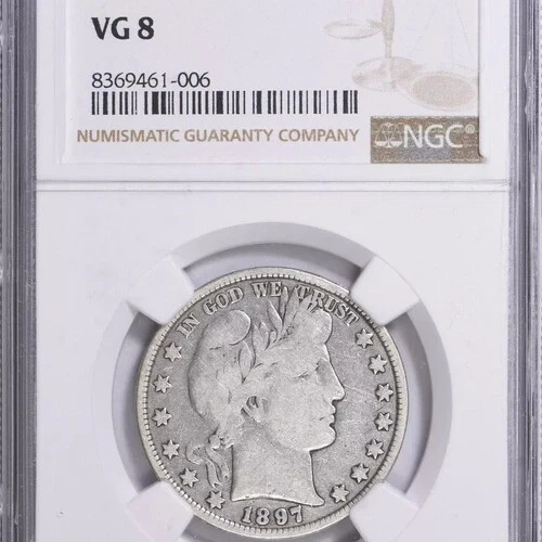 1897-P Barber Half Dollar NGC VG-08