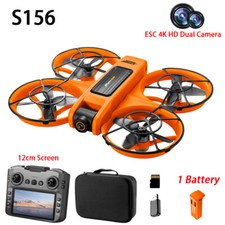 Drone S156 schermo 12 cm WIFI FPV ESC 4K HD doppia fotocamera 360° acrobazia rotolo quadricottero
