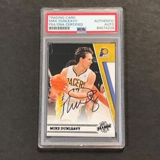 2010-11 Panini Season Update #56 Mike Dunleavy Signed Card AUTO PSA/DNA Slabbed