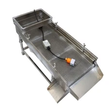Industrial Linear Vibrating Screen Shaking Sieve with 5mm Mesh 15.7 " x 33.5"