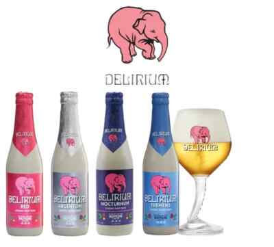 Delirium Mix + Original Glas - Je 1x Red - Argentum- Nocturnum- Tremens
