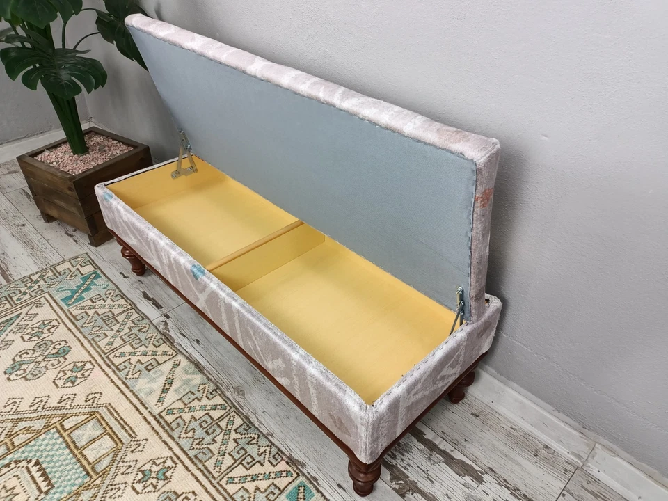 Ottoman Bench, Storage Bench, Footstool Bench, Shoe Storage, Hallway Trunk, - Image 2 of 4